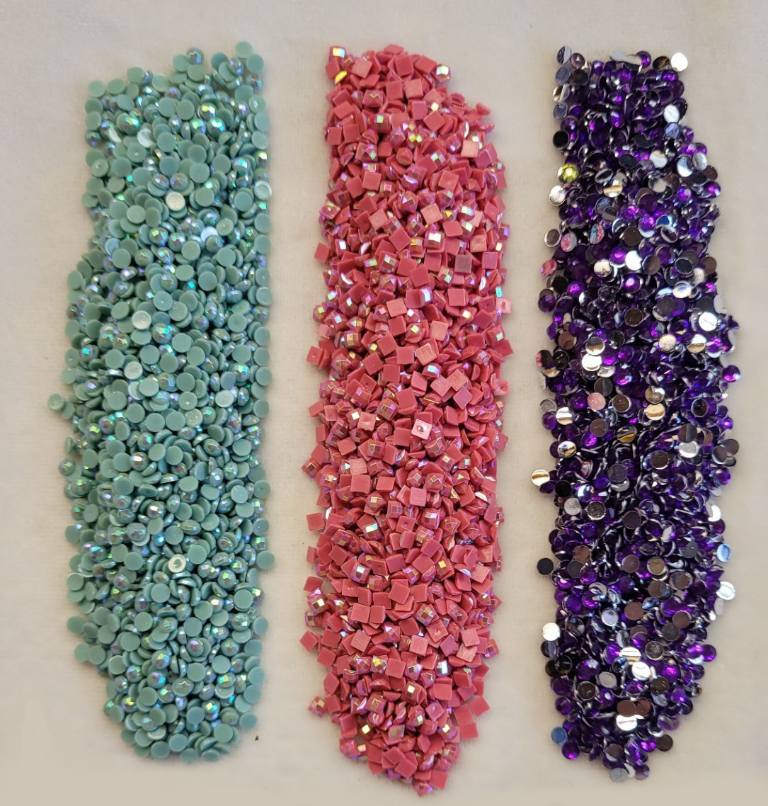 various coloured diamond drills